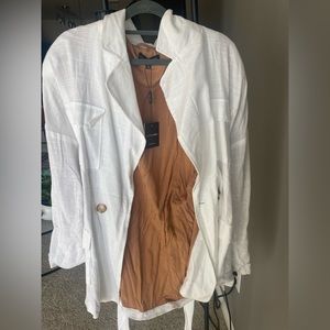 White linen jacket